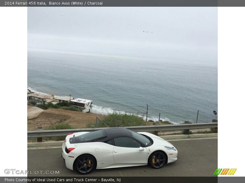 Bianco Avus (White) / Charcoal 2014 Ferrari 458 Italia