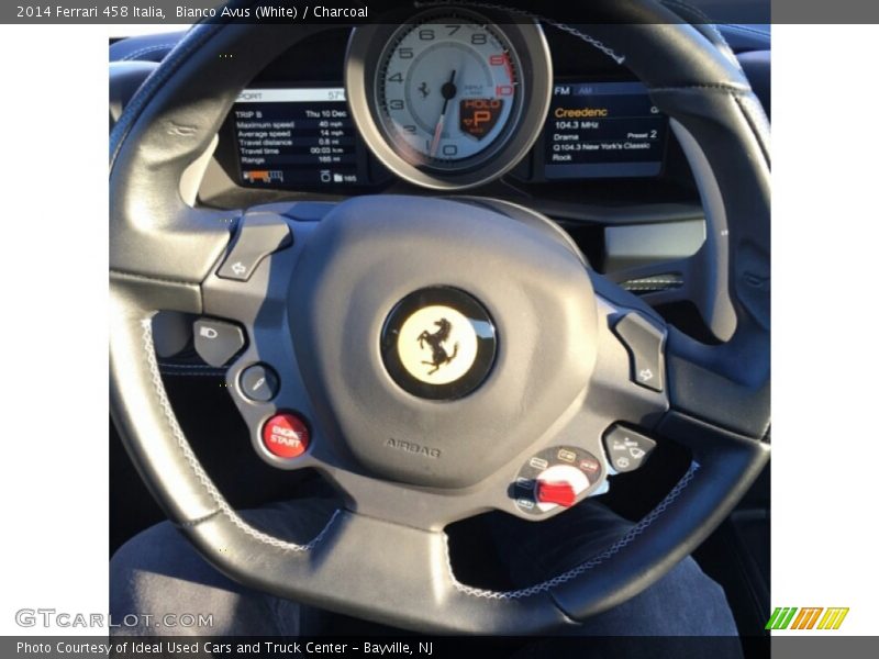 Bianco Avus (White) / Charcoal 2014 Ferrari 458 Italia