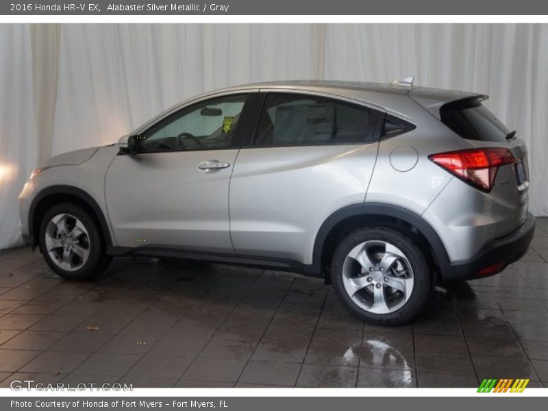 Alabaster Silver Metallic / Gray 2016 Honda HR-V EX