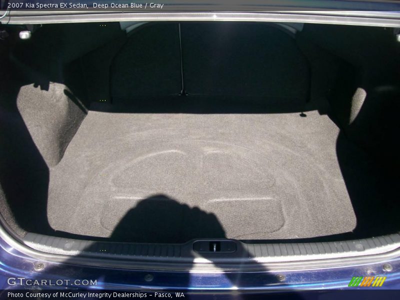 Deep Ocean Blue / Gray 2007 Kia Spectra EX Sedan