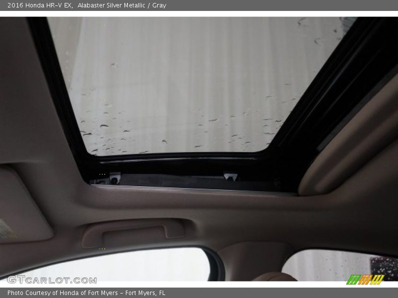 Alabaster Silver Metallic / Gray 2016 Honda HR-V EX