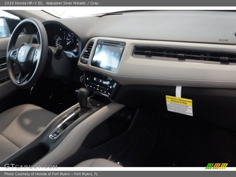 Alabaster Silver Metallic / Gray 2016 Honda HR-V EX