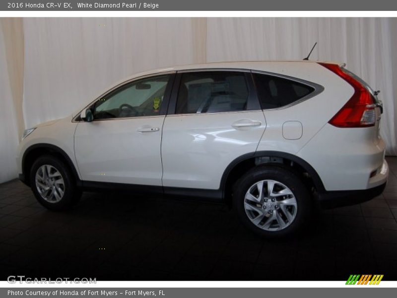 White Diamond Pearl / Beige 2016 Honda CR-V EX