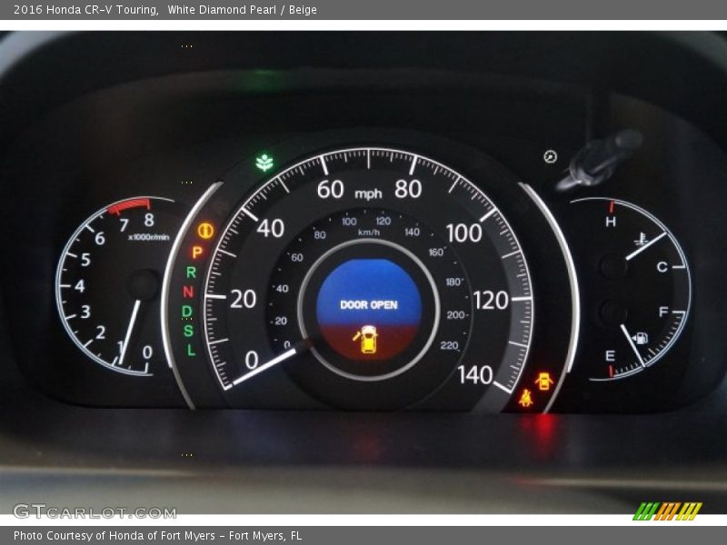 White Diamond Pearl / Beige 2016 Honda CR-V Touring