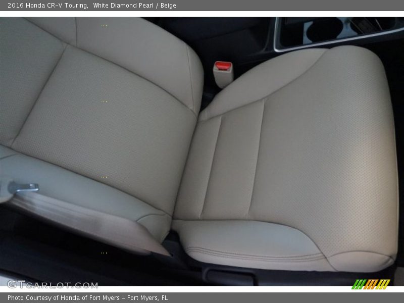 White Diamond Pearl / Beige 2016 Honda CR-V Touring