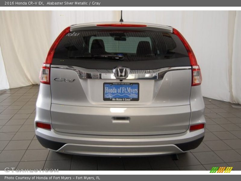 Alabaster Silver Metallic / Gray 2016 Honda CR-V EX