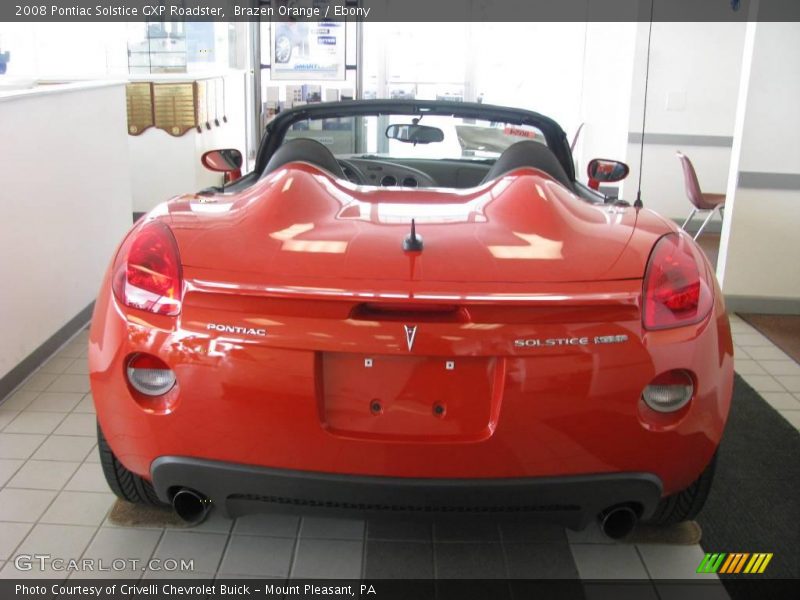 Brazen Orange / Ebony 2008 Pontiac Solstice GXP Roadster