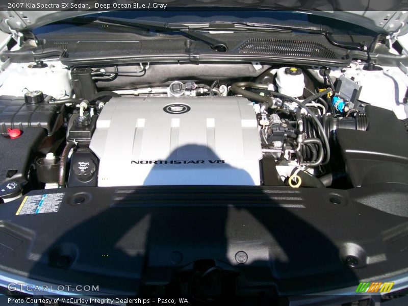 Deep Ocean Blue / Gray 2007 Kia Spectra EX Sedan