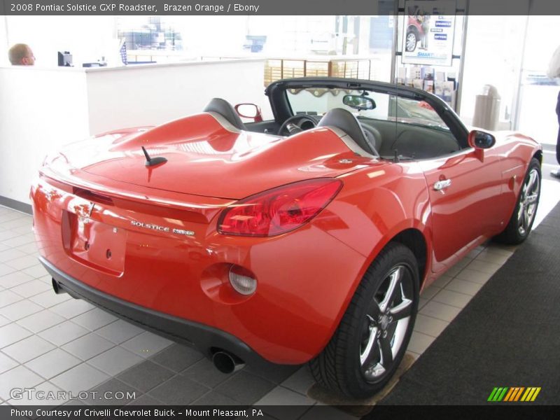 Brazen Orange / Ebony 2008 Pontiac Solstice GXP Roadster