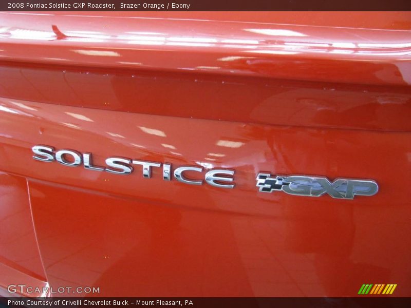 Brazen Orange / Ebony 2008 Pontiac Solstice GXP Roadster