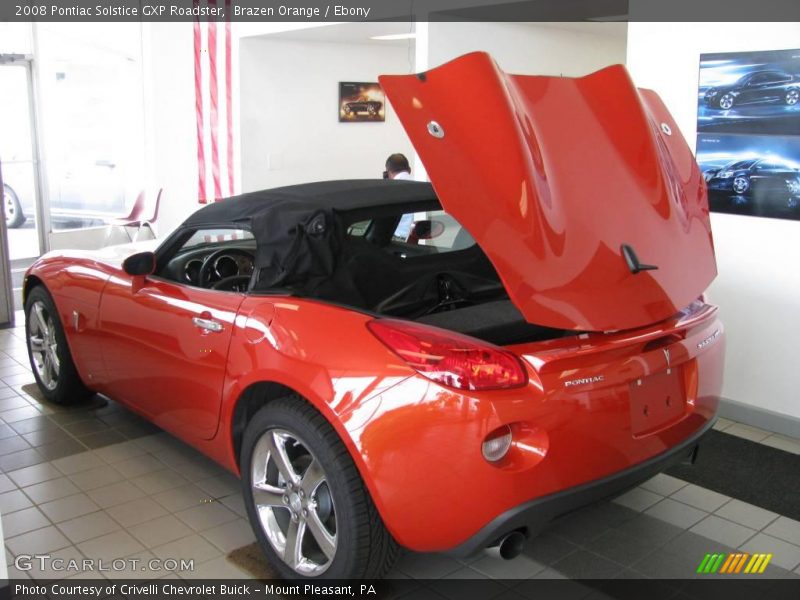 Brazen Orange / Ebony 2008 Pontiac Solstice GXP Roadster