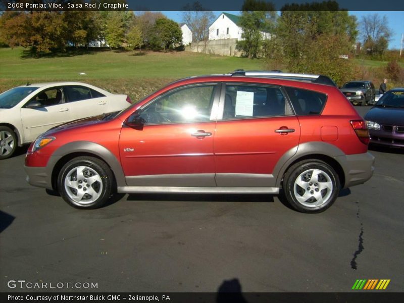 Salsa Red / Graphite 2008 Pontiac Vibe