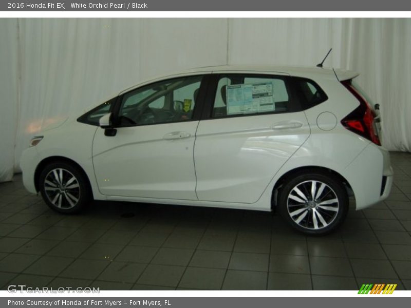 White Orchid Pearl / Black 2016 Honda Fit EX