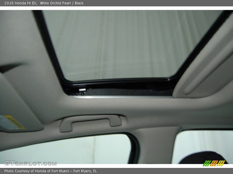 White Orchid Pearl / Black 2016 Honda Fit EX