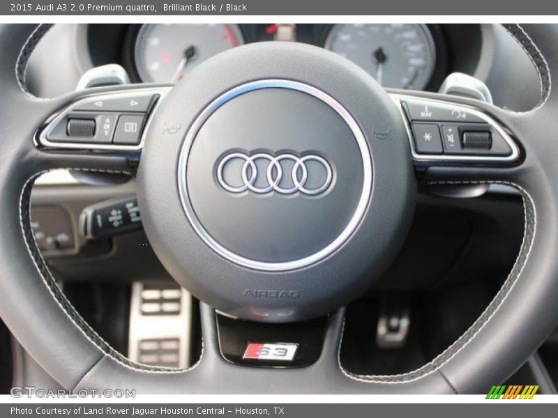 Brilliant Black / Black 2015 Audi A3 2.0 Premium quattro