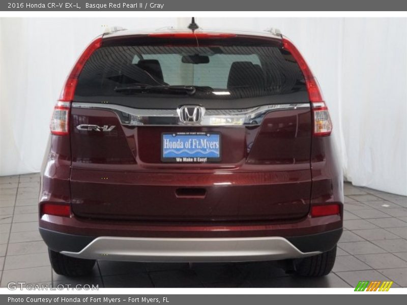 Basque Red Pearl II / Gray 2016 Honda CR-V EX-L