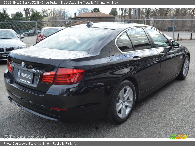 Black Sapphire Metallic / Cinnamon Brown 2013 BMW 5 Series 528i xDrive Sedan