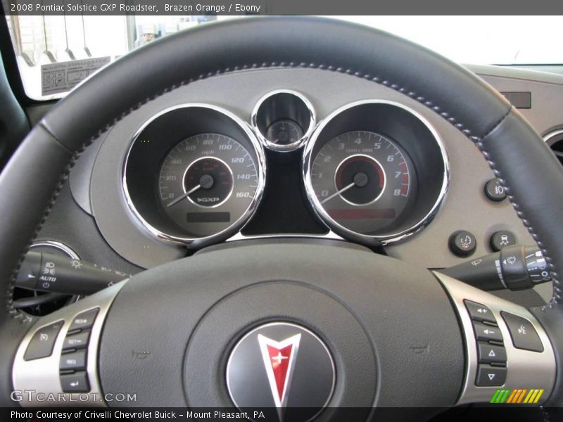 Brazen Orange / Ebony 2008 Pontiac Solstice GXP Roadster