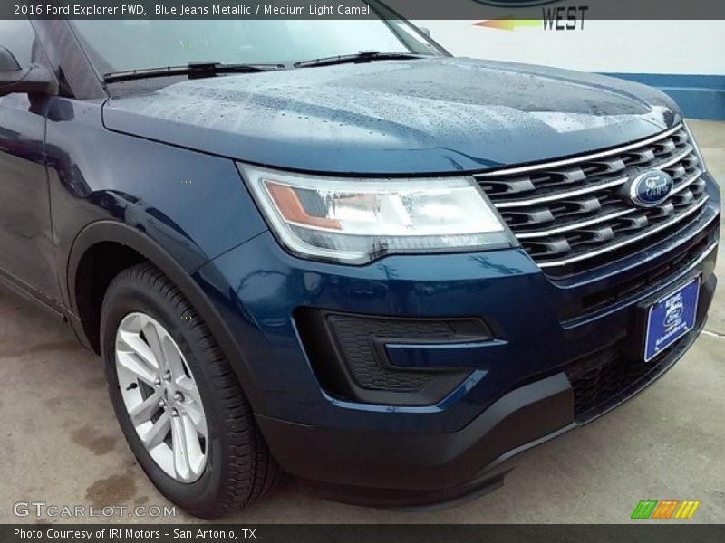 Blue Jeans Metallic / Medium Light Camel 2016 Ford Explorer FWD