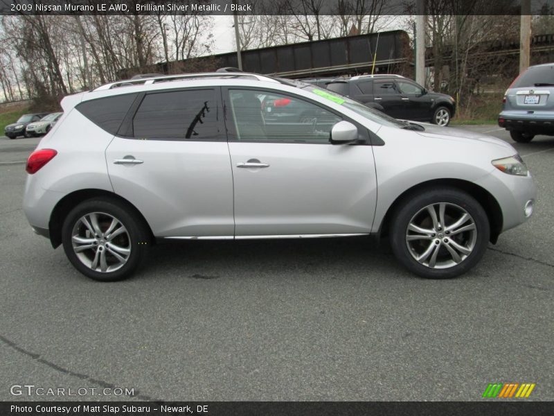 Brilliant Silver Metallic / Black 2009 Nissan Murano LE AWD