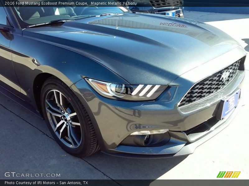 Magnetic Metallic / Ebony 2016 Ford Mustang EcoBoost Premium Coupe