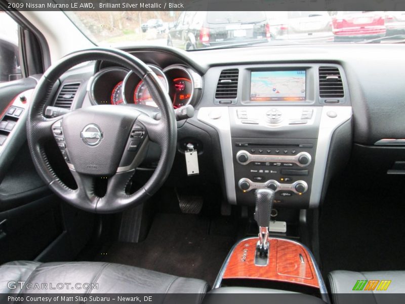 Brilliant Silver Metallic / Black 2009 Nissan Murano LE AWD