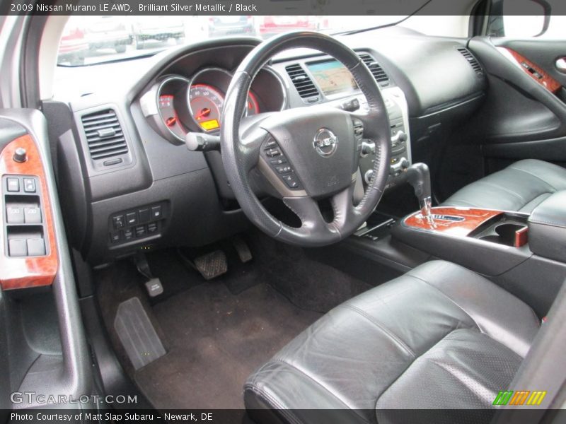 Brilliant Silver Metallic / Black 2009 Nissan Murano LE AWD