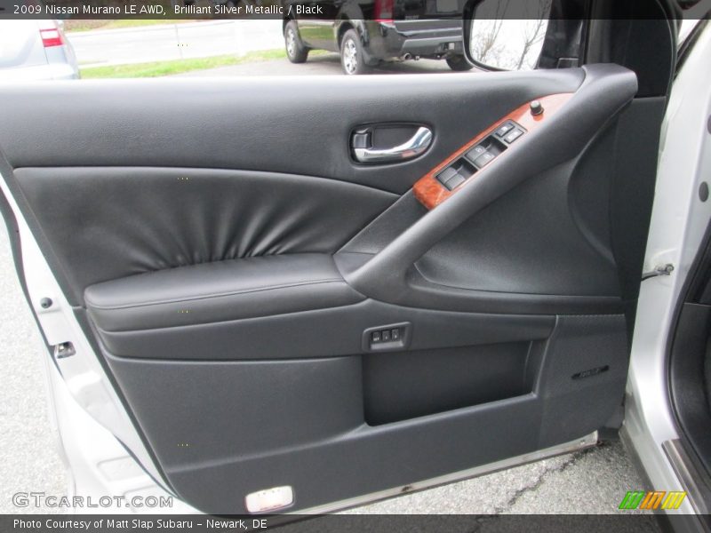 Brilliant Silver Metallic / Black 2009 Nissan Murano LE AWD