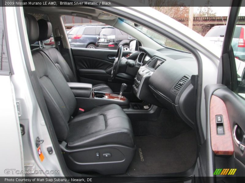 Brilliant Silver Metallic / Black 2009 Nissan Murano LE AWD