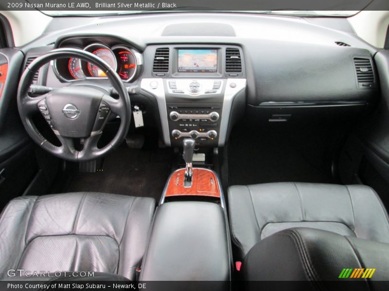 Brilliant Silver Metallic / Black 2009 Nissan Murano LE AWD