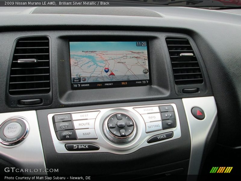 Brilliant Silver Metallic / Black 2009 Nissan Murano LE AWD