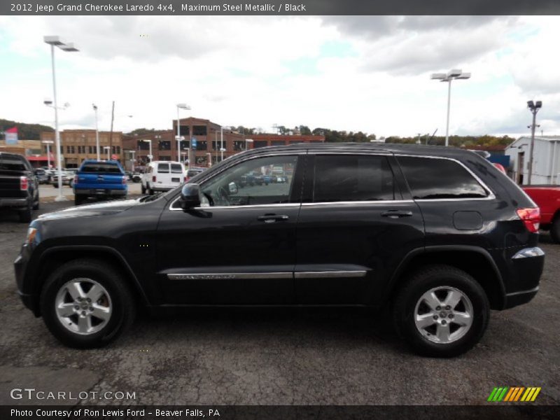 Maximum Steel Metallic / Black 2012 Jeep Grand Cherokee Laredo 4x4