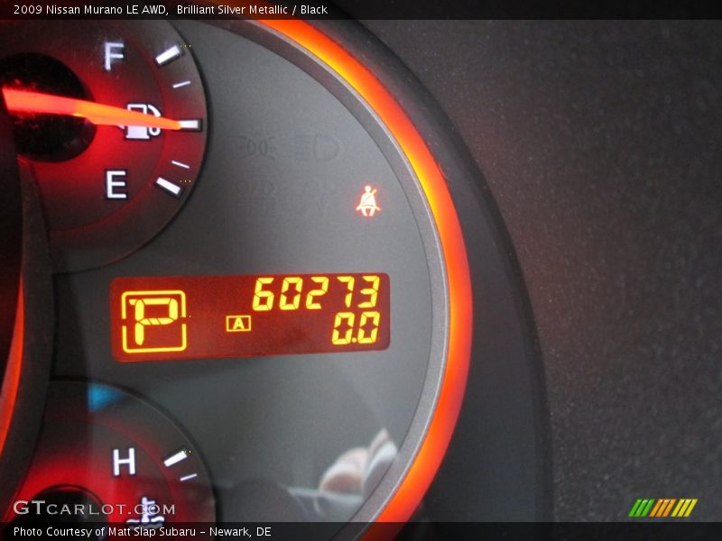 Brilliant Silver Metallic / Black 2009 Nissan Murano LE AWD