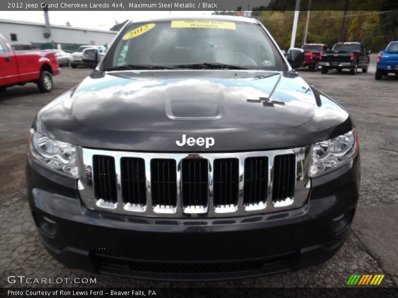 Maximum Steel Metallic / Black 2012 Jeep Grand Cherokee Laredo 4x4