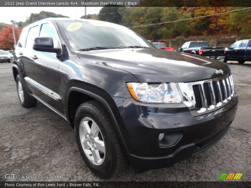Maximum Steel Metallic / Black 2012 Jeep Grand Cherokee Laredo 4x4