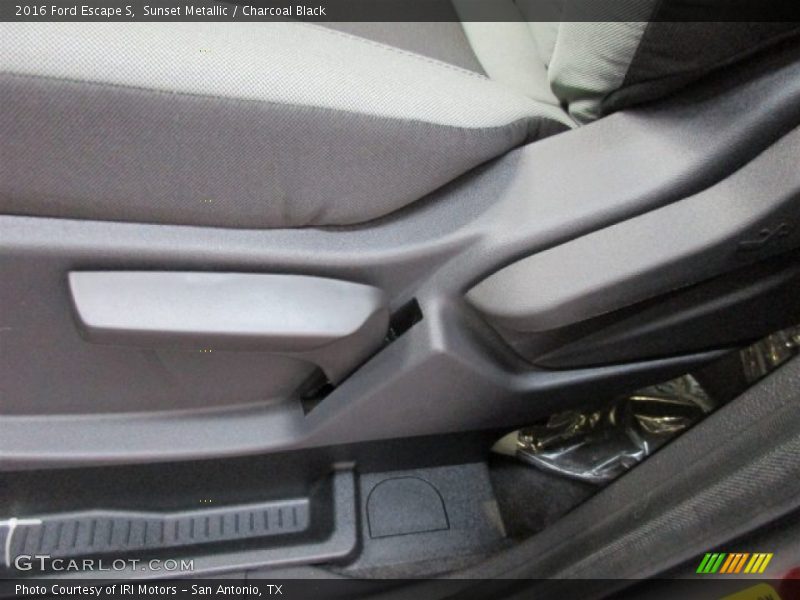 Sunset Metallic / Charcoal Black 2016 Ford Escape S