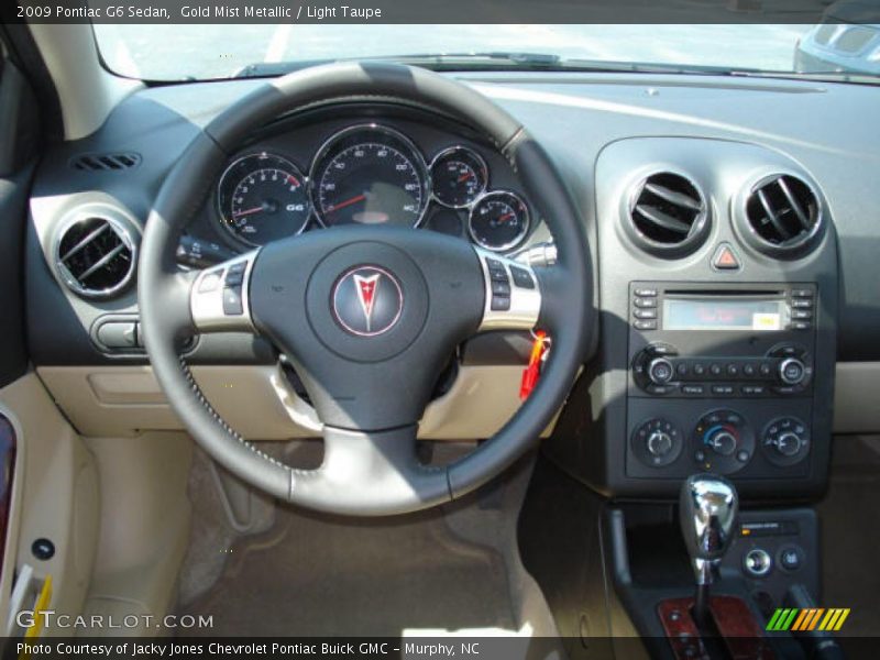 Gold Mist Metallic / Light Taupe 2009 Pontiac G6 Sedan