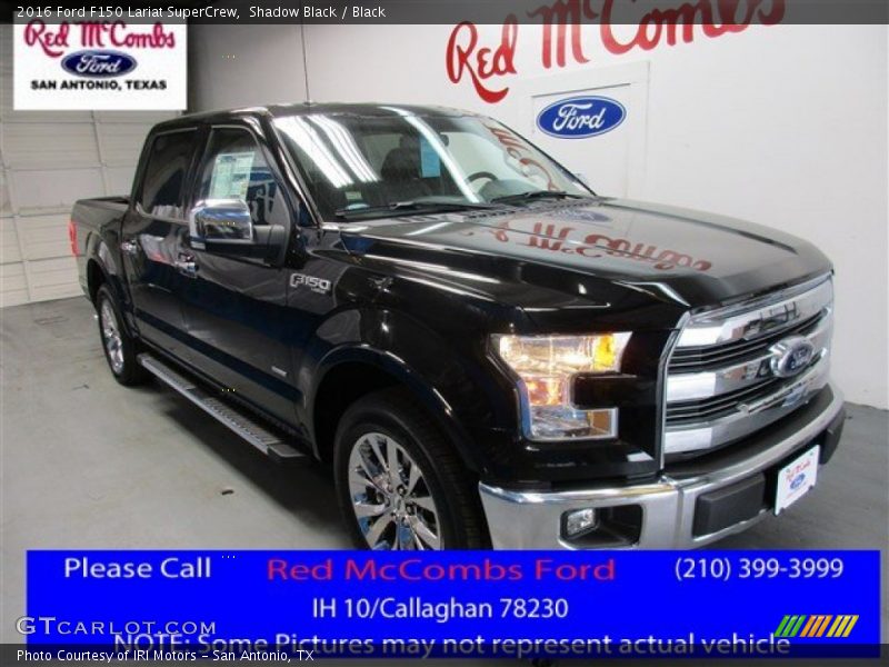 Shadow Black / Black 2016 Ford F150 Lariat SuperCrew