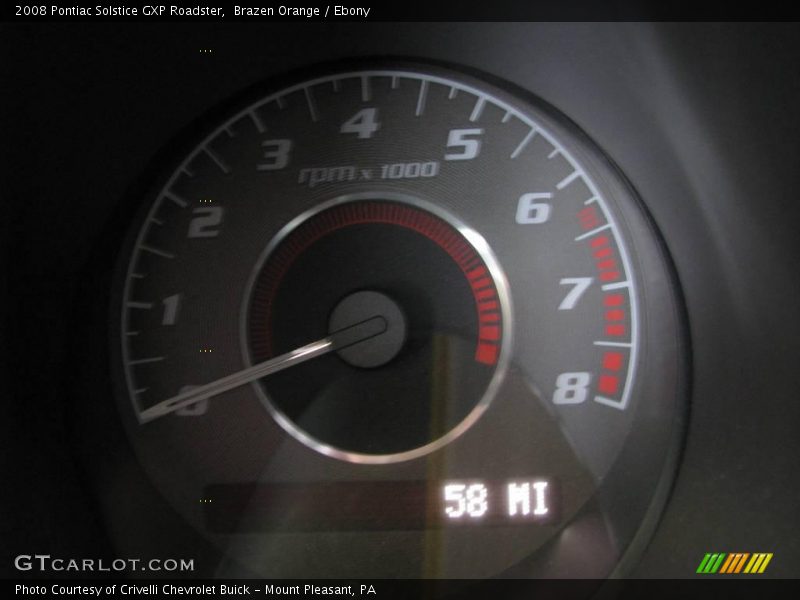 Brazen Orange / Ebony 2008 Pontiac Solstice GXP Roadster