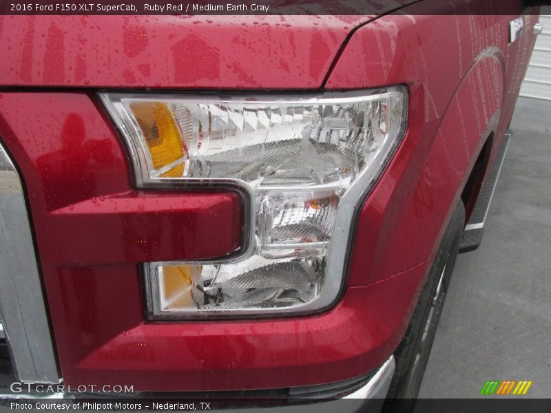 Ruby Red / Medium Earth Gray 2016 Ford F150 XLT SuperCab