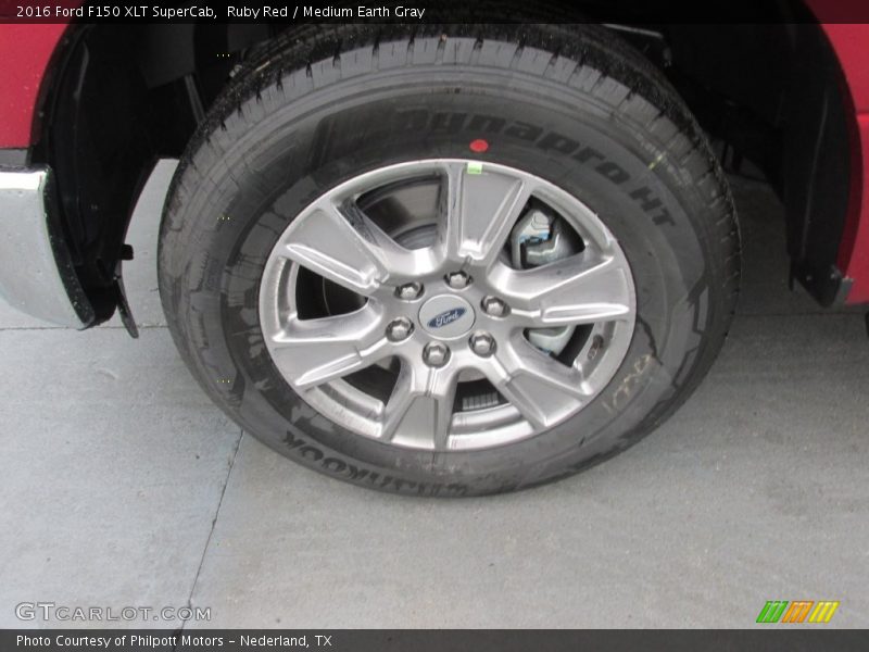 Ruby Red / Medium Earth Gray 2016 Ford F150 XLT SuperCab