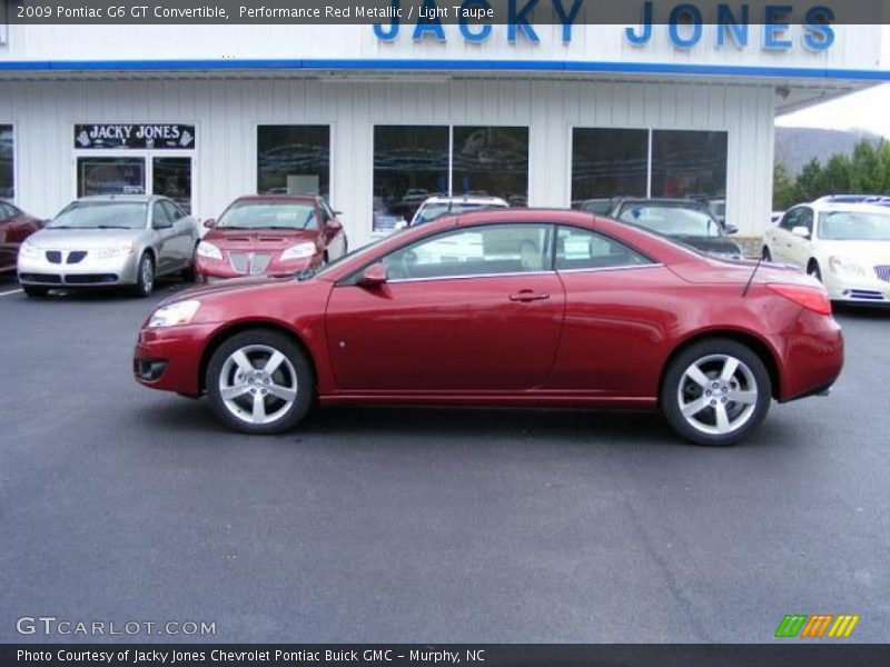 Performance Red Metallic / Light Taupe 2009 Pontiac G6 GT Convertible