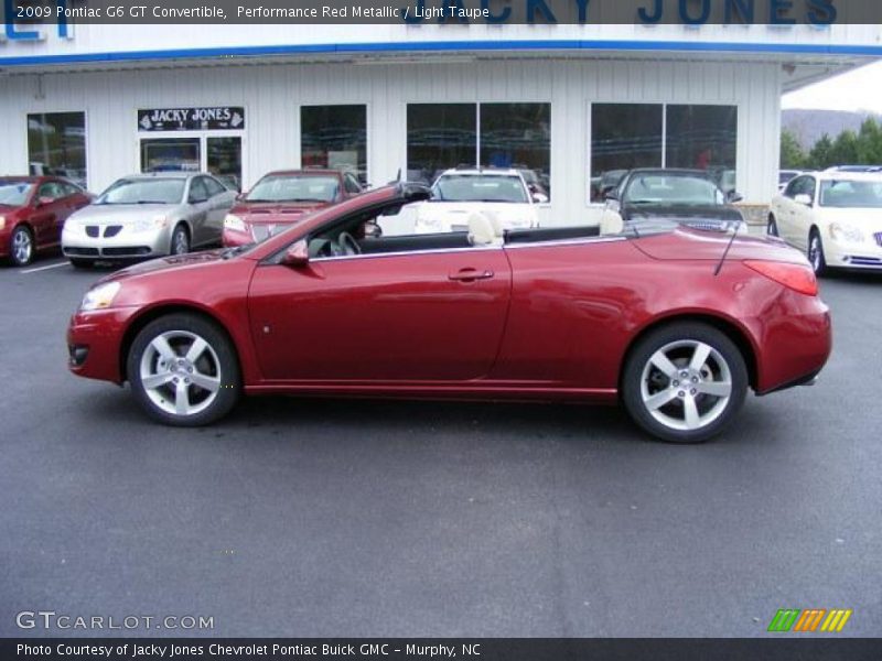 Performance Red Metallic / Light Taupe 2009 Pontiac G6 GT Convertible