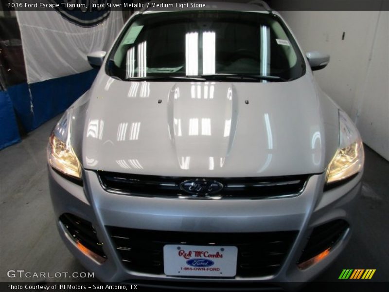 Ingot Silver Metallic / Medium Light Stone 2016 Ford Escape Titanium