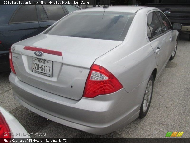 Ingot Silver Metallic / Medium Light Stone 2011 Ford Fusion S