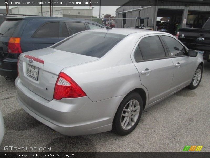 Ingot Silver Metallic / Medium Light Stone 2011 Ford Fusion S