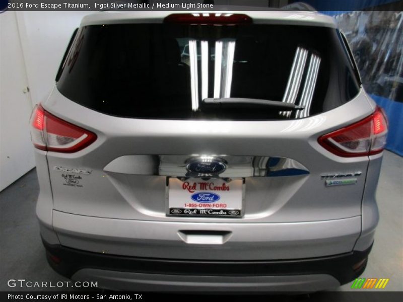 Ingot Silver Metallic / Medium Light Stone 2016 Ford Escape Titanium