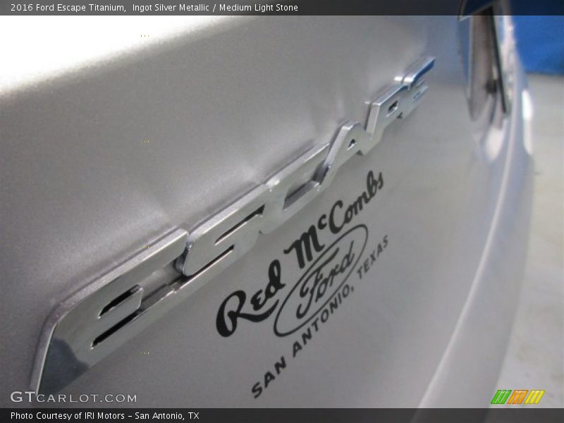 Ingot Silver Metallic / Medium Light Stone 2016 Ford Escape Titanium