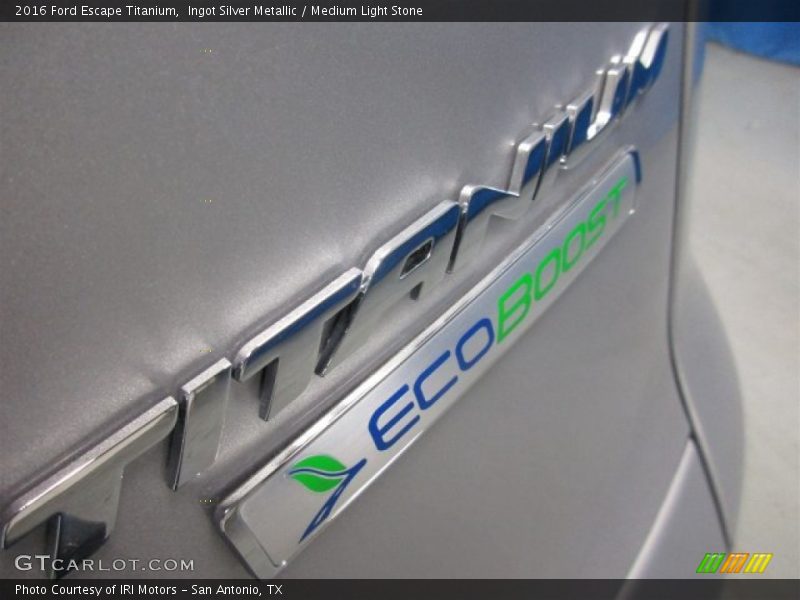 Ingot Silver Metallic / Medium Light Stone 2016 Ford Escape Titanium