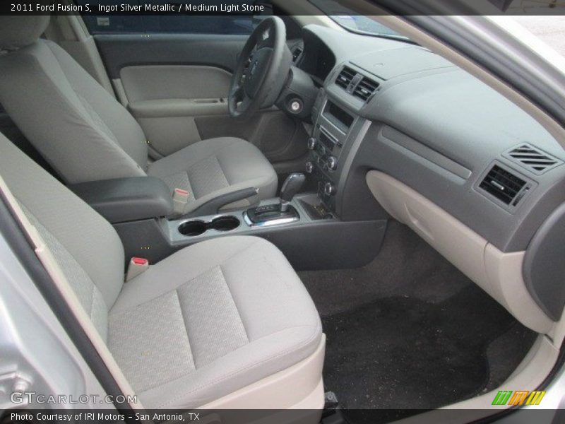 Ingot Silver Metallic / Medium Light Stone 2011 Ford Fusion S